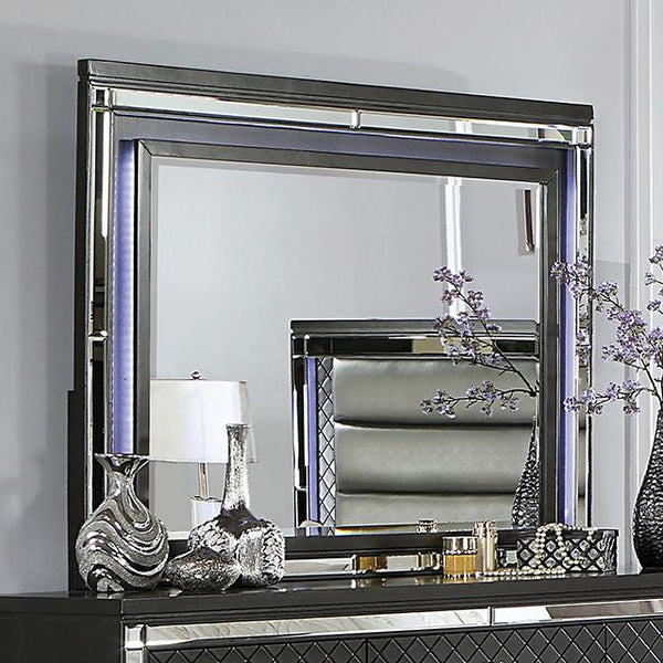 CALANDRIA Mirror w/ LED, Gray - My Sweet Home Furniture (Queens, NY)