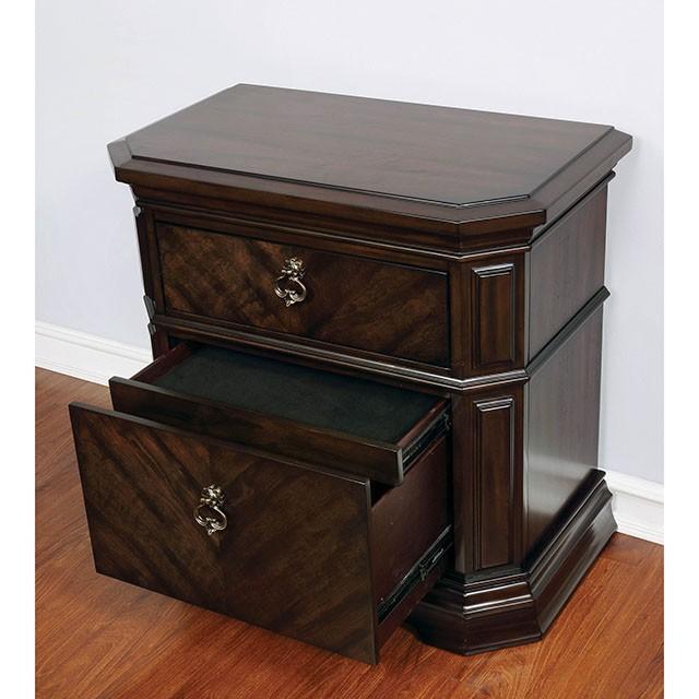 Calliope Espresso Night Stand - My Sweet Home Furniture (Queens, NY)