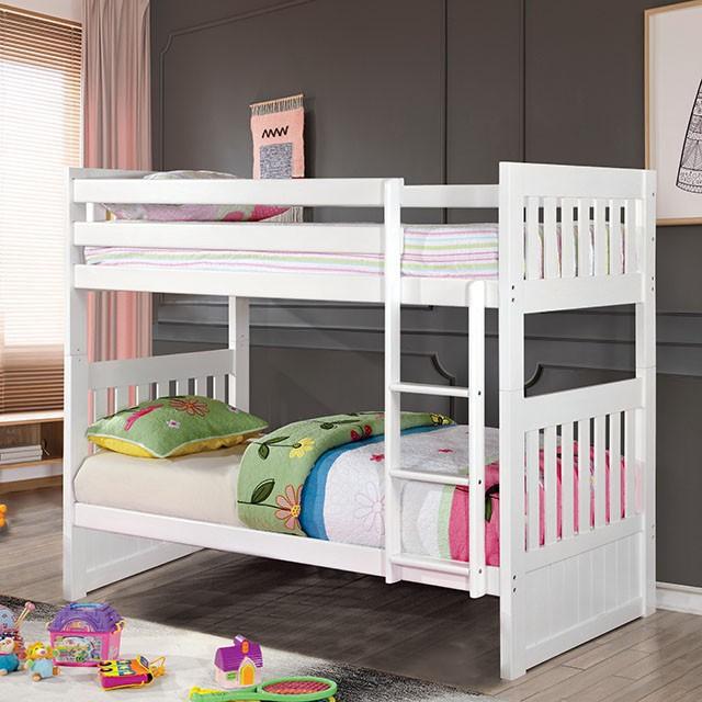 Canberra Twin/Twin Bunk Bed - My Sweet Home Furniture (Queens, NY)