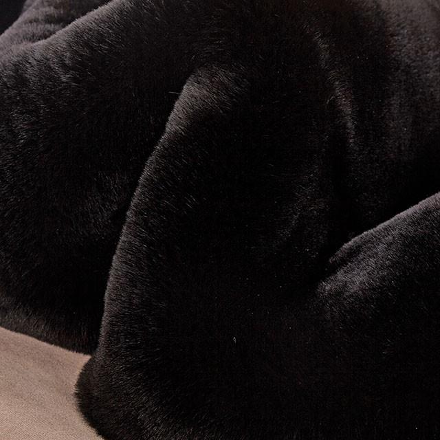 Caparica Black Throw, Black - My Sweet Home Furniture (Queens, NY)