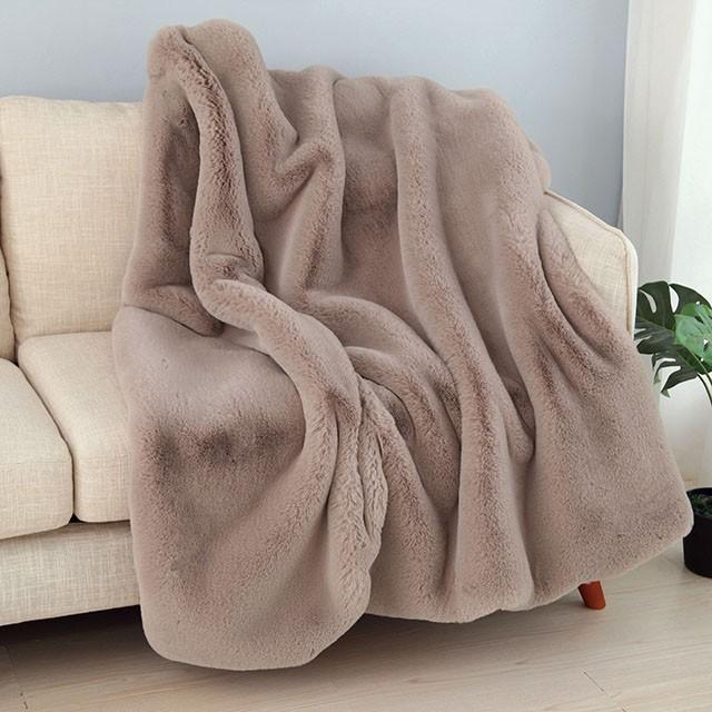 Caparica Blush Throw, Blush - My Sweet Home Furniture (Queens, NY)