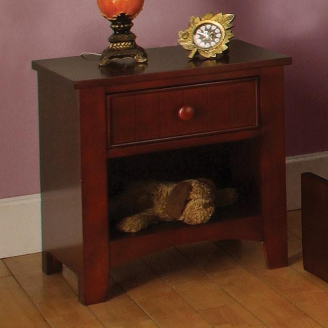 Cara Cherry Night Stand - My Sweet Home Furniture (Queens, NY)