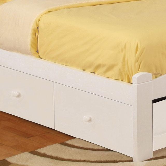 Caren White Twin Bed - My Sweet Home Furniture (Queens, NY)