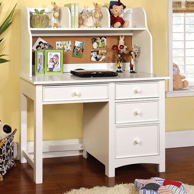 Omnus White Desk - My Sweet Home Furniture (Queens, NY)