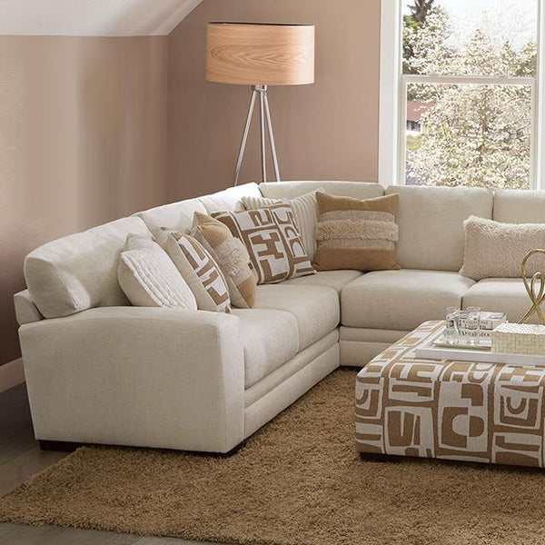 CARLETON Sectional, Ivory/Tan - My Sweet Home Furniture (Queens, NY)