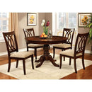 Carlisle Brown Cherry Round Dining Table - My Sweet Home Furniture (Queens, NY)
