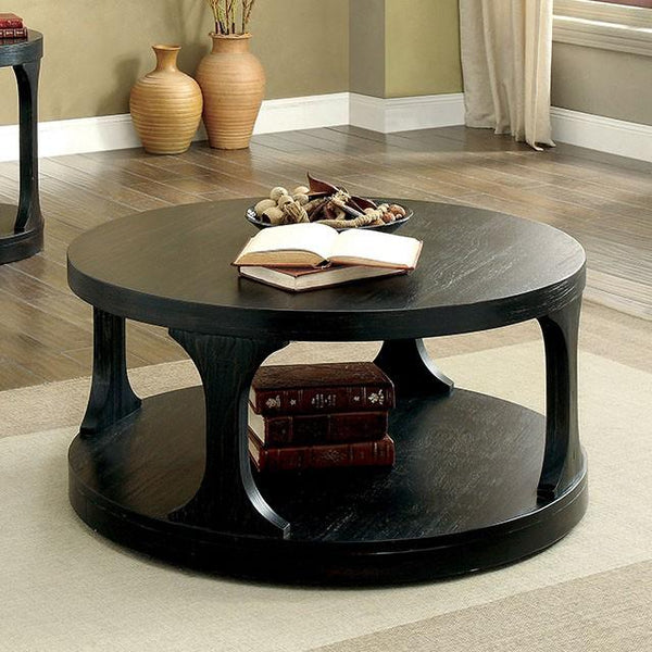 Carrie Antique Black Coffee Table - My Sweet Home Furniture (Queens, NY)