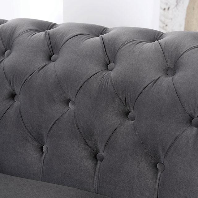 CASTELLON Chair, Dark Gray - My Sweet Home Furniture (Queens, NY)