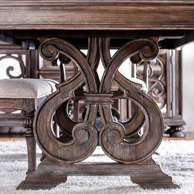 ARCADIA Rustic Natural Tone, Ivory Dining Table - My Sweet Home Furniture (Queens, NY)