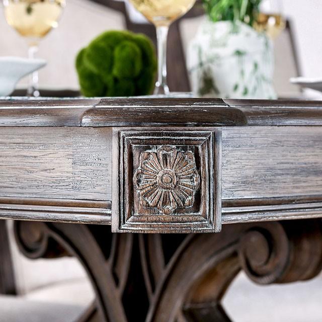 ARCADIA Rustic Natural Tone, Ivory Dining Table - My Sweet Home Furniture (Queens, NY)