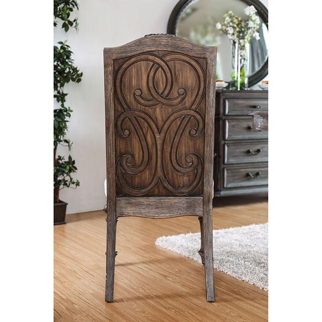 ARCADIA Rustic Natural Tone/ Ivory Side Chair (2/CTN) - My Sweet Home Furniture (Queens, NY)