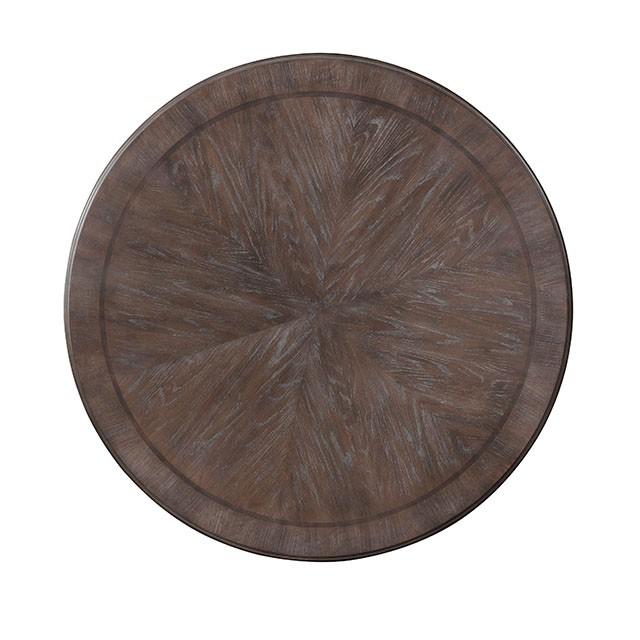 Arcadia Rustic Natural Tone Round Dining Table - My Sweet Home Furniture (Queens, NY)