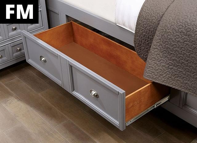 Castlile Bed Grey - My Sweet Home Furniture (Queens, NY)