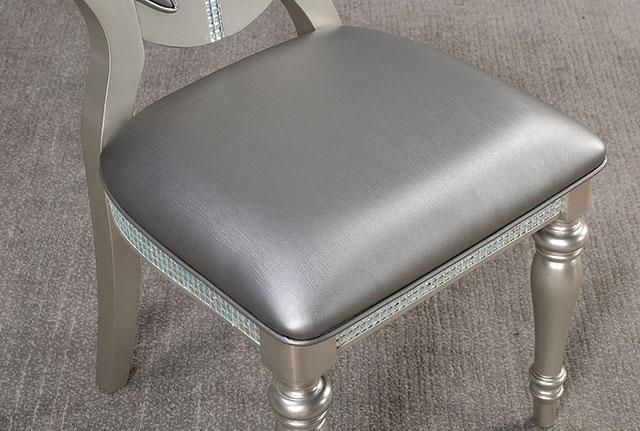 CATHALINA Side Chair (2/CTN), Silver - My Sweet Home Furniture (Queens, NY)
