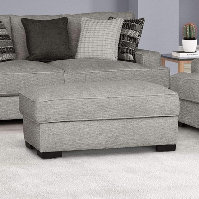 ARDENFOLD Ottoman, Beige & Gray - My Sweet Home Furniture (Queens, NY)