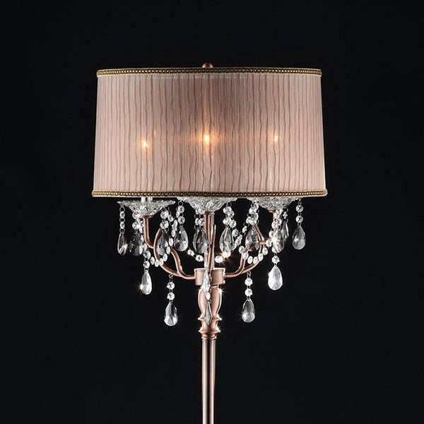 CECELIA Floor Lamp, Hanging Crystal - My Sweet Home Furniture (Queens, NY)