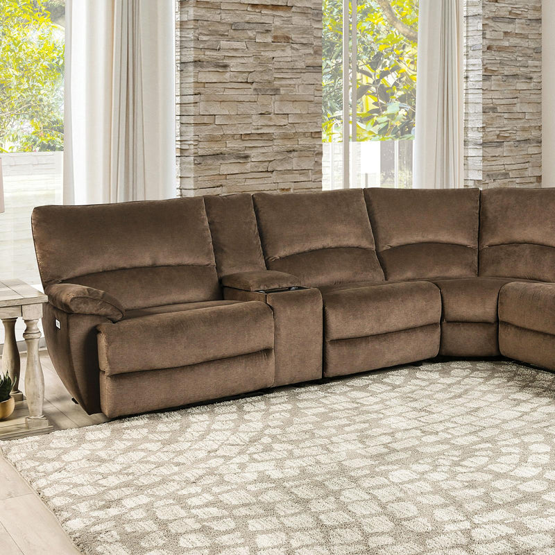 CERELIA Power Sectional, Brown - My Sweet Home Furniture (Queens, NY)