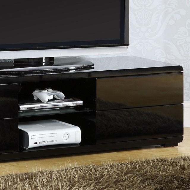 Cerro Black 59" TV Console, Black - My Sweet Home Furniture (Queens, NY)