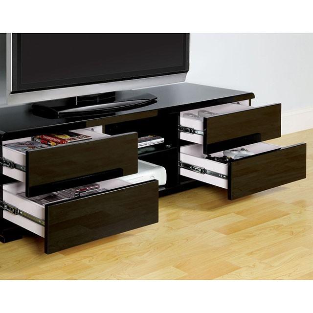 Cerro Black 59" TV Console, Black - My Sweet Home Furniture (Queens, NY)