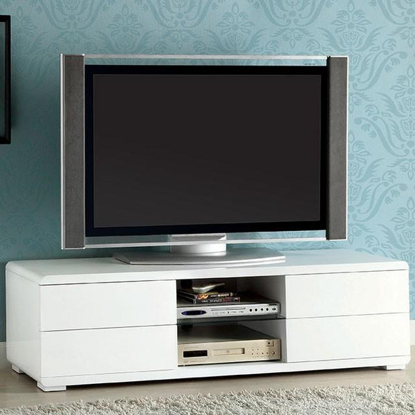 Cerro White 59" TV Console, White - My Sweet Home Furniture (Queens, NY)