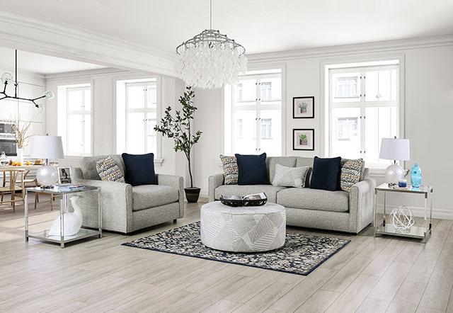CHANCERY Sofa, Gray/Navy - My Sweet Home Furniture (Queens, NY)