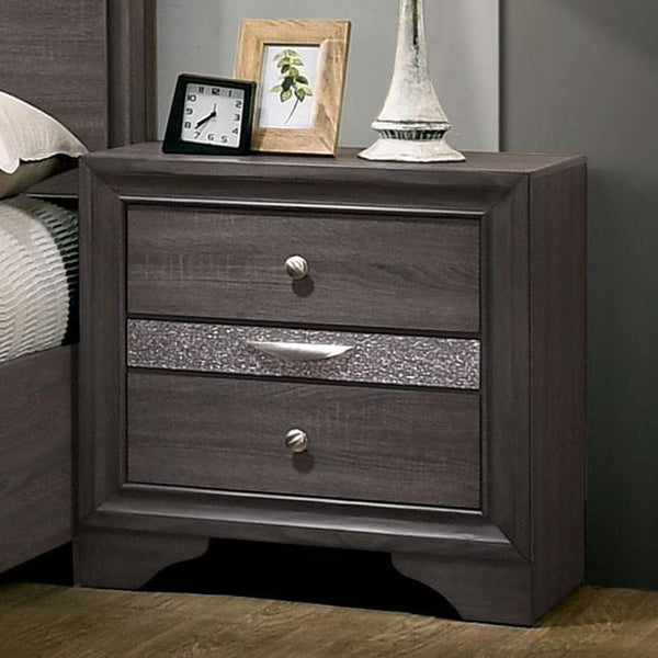 Chrissy Gray Night Stand - My Sweet Home Furniture (Queens, NY)