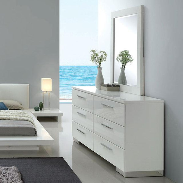 Christie Glossy White Dresser - My Sweet Home Furniture (Queens, NY)