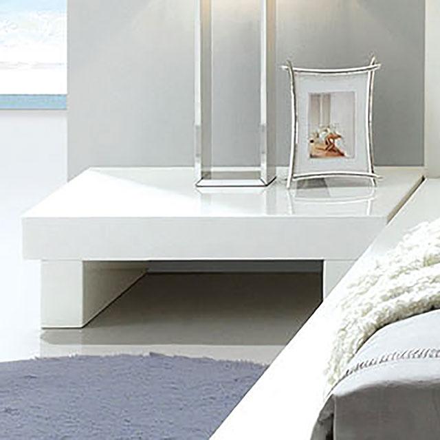 Christie Glossy White Night Stand - My Sweet Home Furniture (Queens, NY)