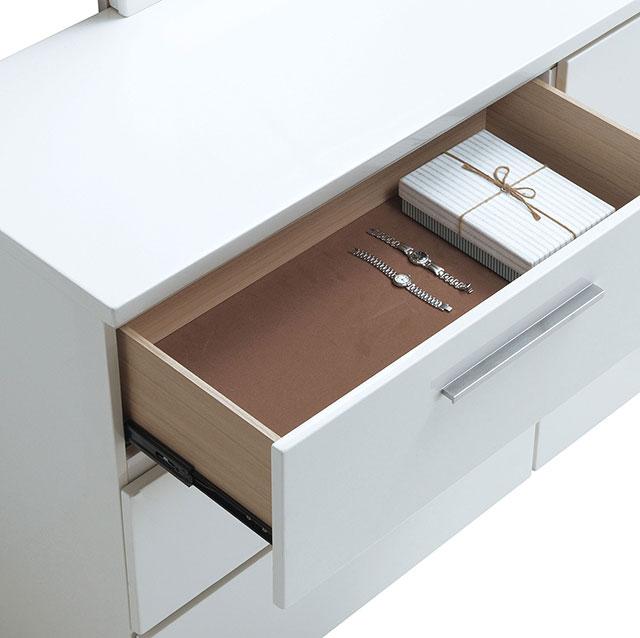Christie Glossy White Dresser - My Sweet Home Furniture (Queens, NY)
