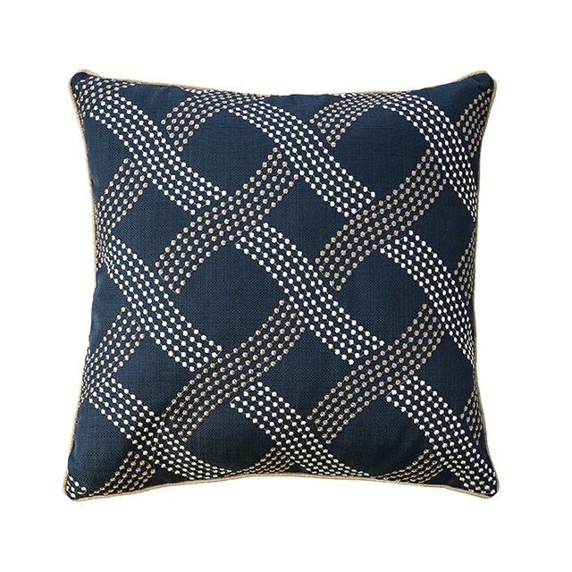 Cici Navy 20" X 20" Pillow, Navy (2/CTN) - My Sweet Home Furniture (Queens, NY)