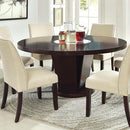 Cimma Espresso Round Dining Table - My Sweet Home Furniture (Queens, NY)