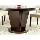 Cimma Espresso Round Dining Table - My Sweet Home Furniture (Queens, NY)