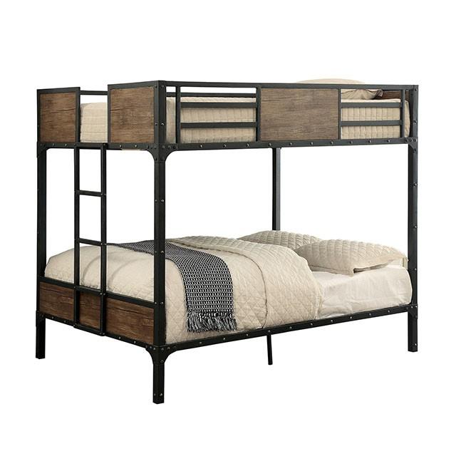 CLAPTON Black Full/Full Bunk Bed - My Sweet Home Furniture (Queens, NY)
