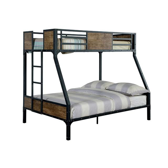 CLAPTON Black Twin/Full Bunk Bed - My Sweet Home Furniture (Queens, NY)