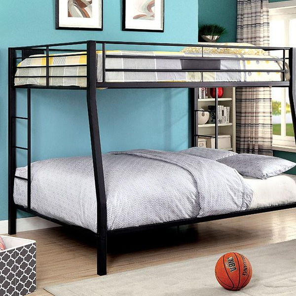 CLAREN Black Full/Queen Bunk Bed - My Sweet Home Furniture (Queens, NY)
