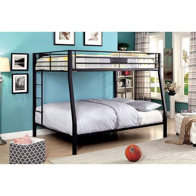 CLAREN Black Full/Queen Bunk Bed - My Sweet Home Furniture (Queens, NY)