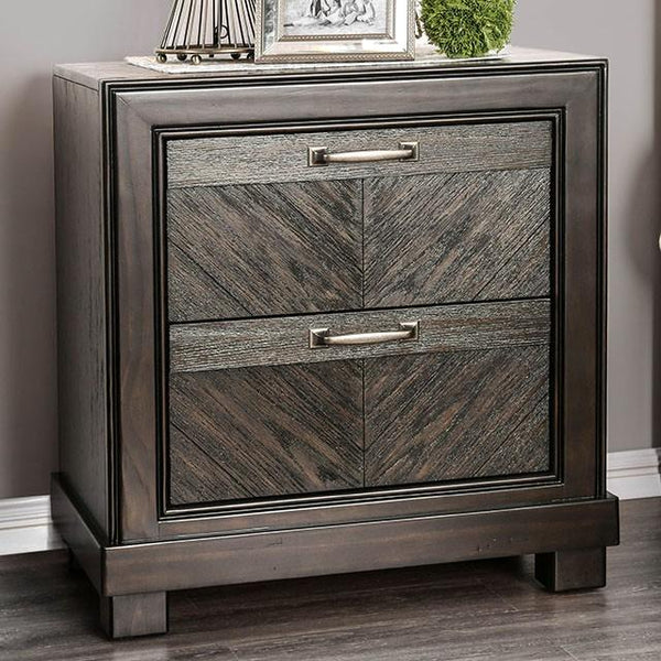 Argyros Espresso Night Stand - My Sweet Home Furniture (Queens, NY)
