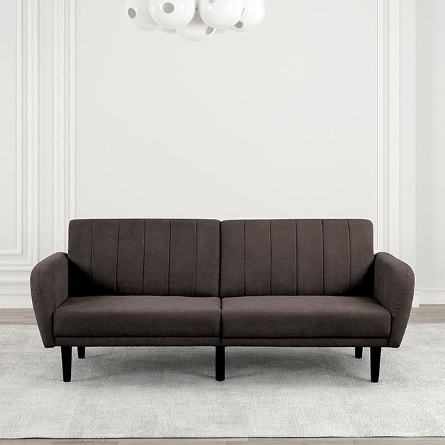 Aristide Futon Sofa Grey & Brown - My Sweet Home Furniture (Queens, NY)