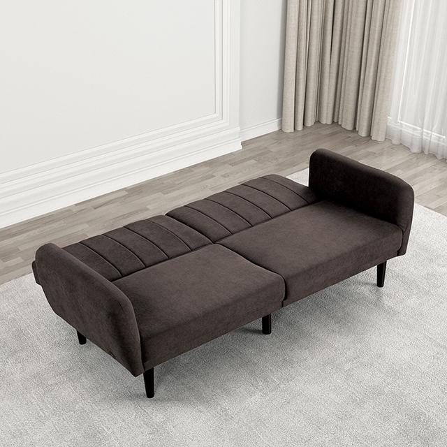 Aristide Futon Sofa Grey & Brown - My Sweet Home Furniture (Queens, NY)
