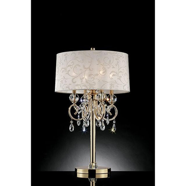 Deborah Gold 33"H Gold Table Lamp - My Sweet Home Furniture (Queens, NY)