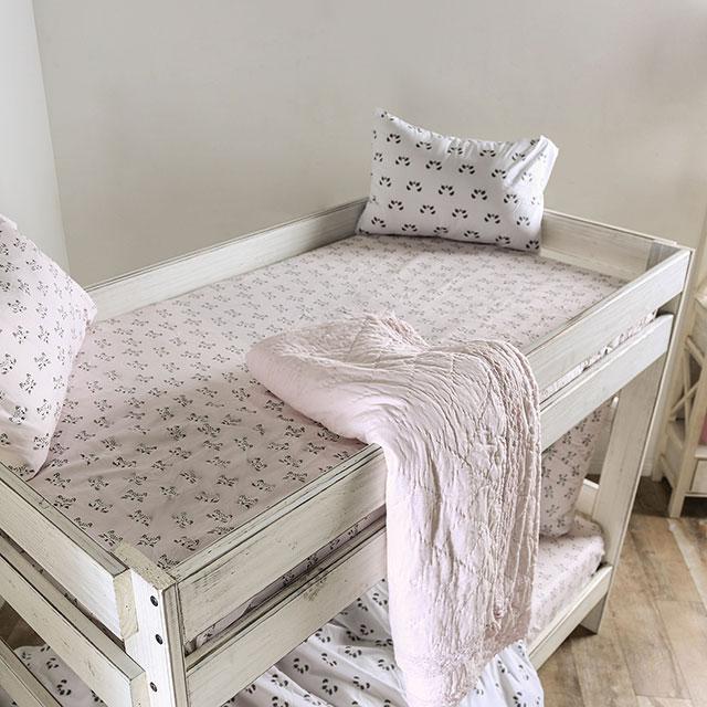 Arlette Twin/Twin Bunk Bed Brown, Black, Gray, & White - My Sweet Home Furniture (Queens, NY)