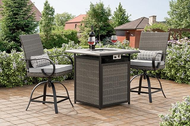 Arosa Fire Pit Counter Ht. Table - My Sweet Home Furniture (Queens, NY)
