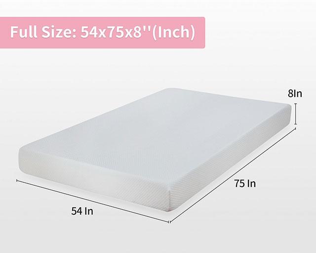 Artemisia 8" Memory Foam Mattress White - My Sweet Home Furniture (Queens, NY)