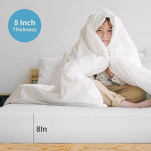Artemisia 8" Memory Foam Mattress White - My Sweet Home Furniture (Queens, NY)