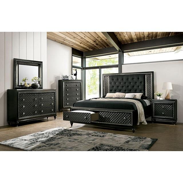Demetria Metallic Gray Mirror - My Sweet Home Furniture (Queens, NY)