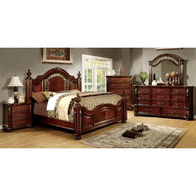 ARTHUR Brown Cherry Mirror - My Sweet Home Furniture (Queens, NY)