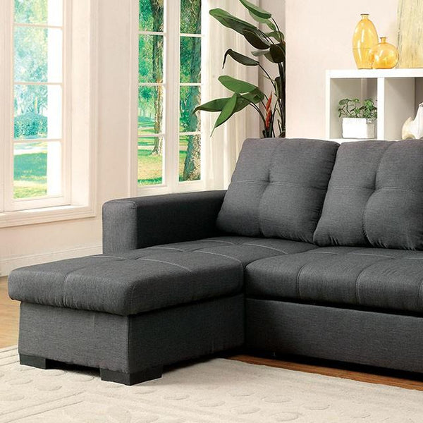 DENTON Sectional, Gray - My Sweet Home Furniture (Queens, NY)