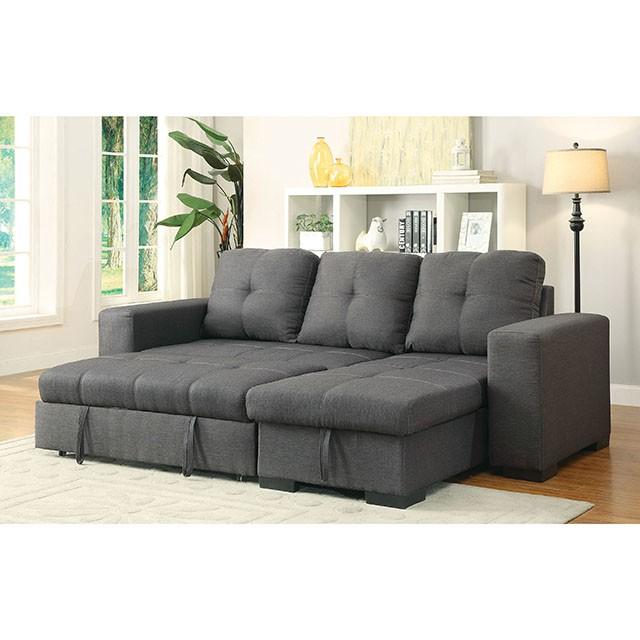 DENTON Sectional, Gray - My Sweet Home Furniture (Queens, NY)