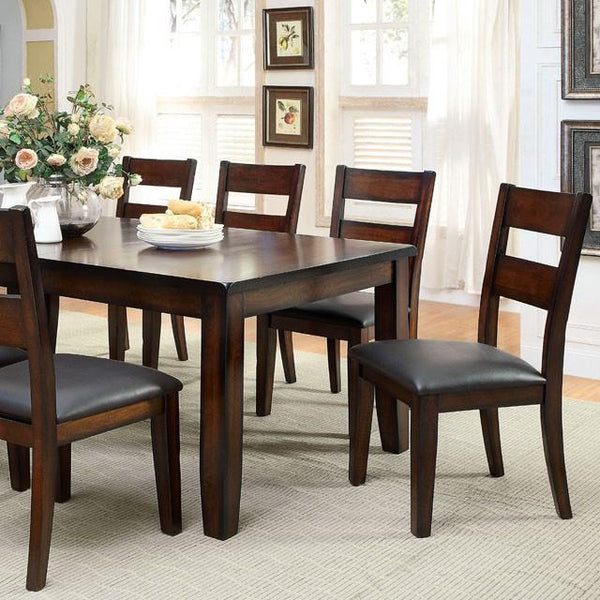 DICKINSON I Dark Cherry Dining Table w/ 18" Leaf - My Sweet Home Furniture (Queens, NY)