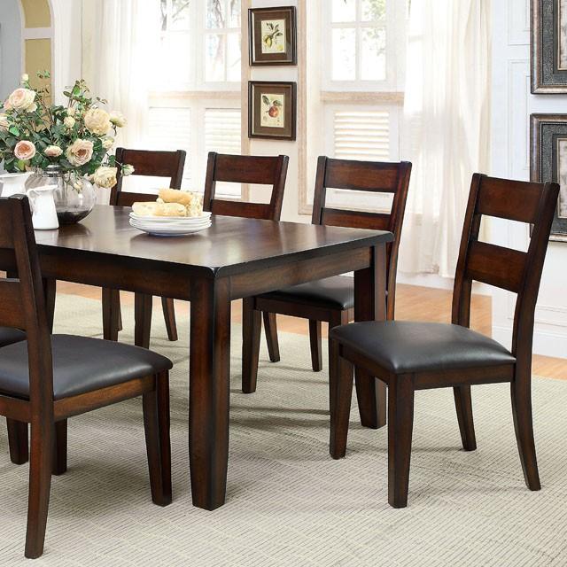 DICKINSON I Dark Cherry Dining Table w/ 18" Leaf - My Sweet Home Furniture (Queens, NY)
